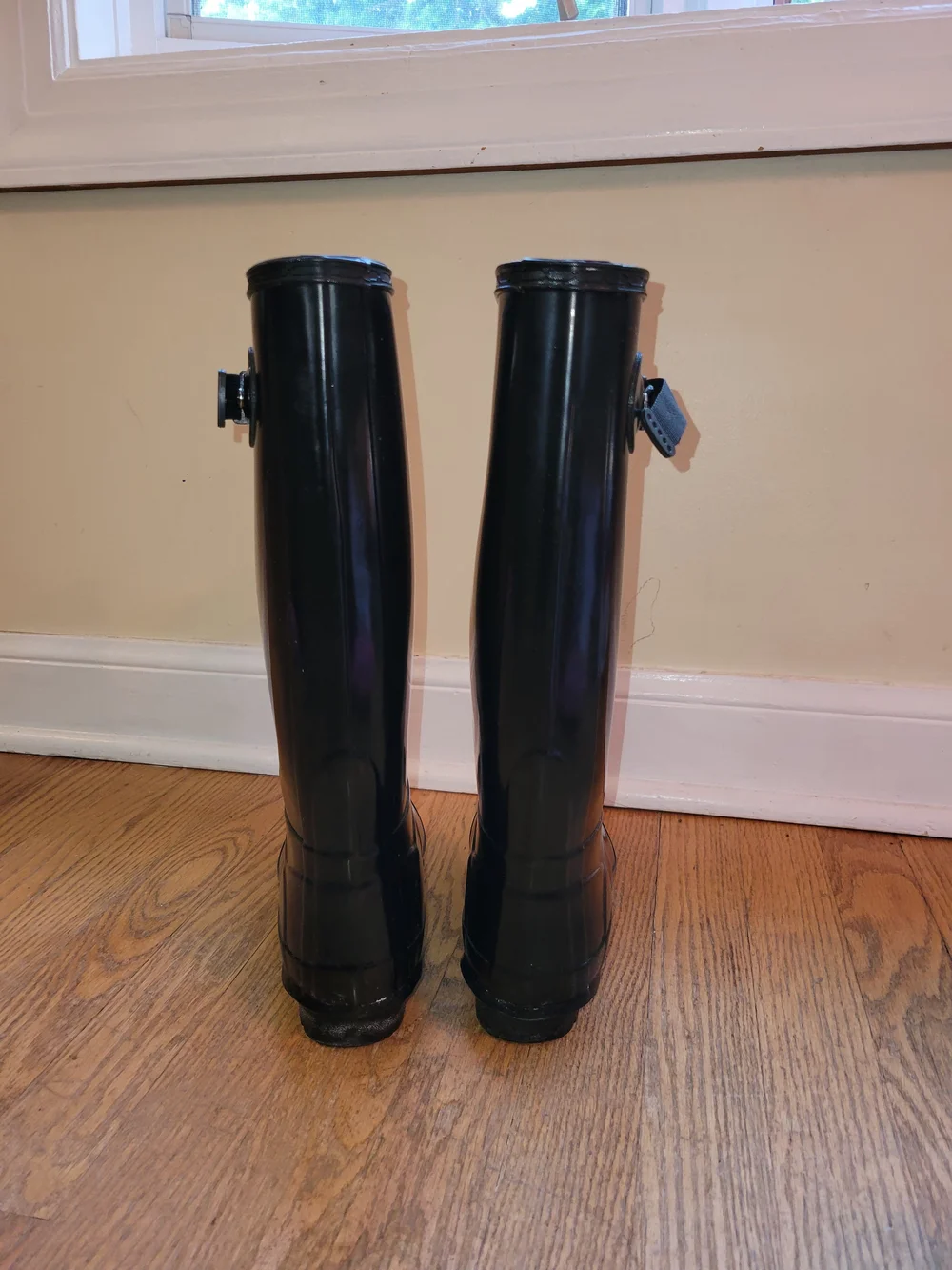 Hunter Gloss Black Tall Rain Boots